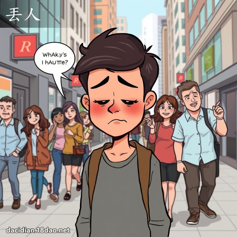 丟人 - 国语大辞典配图