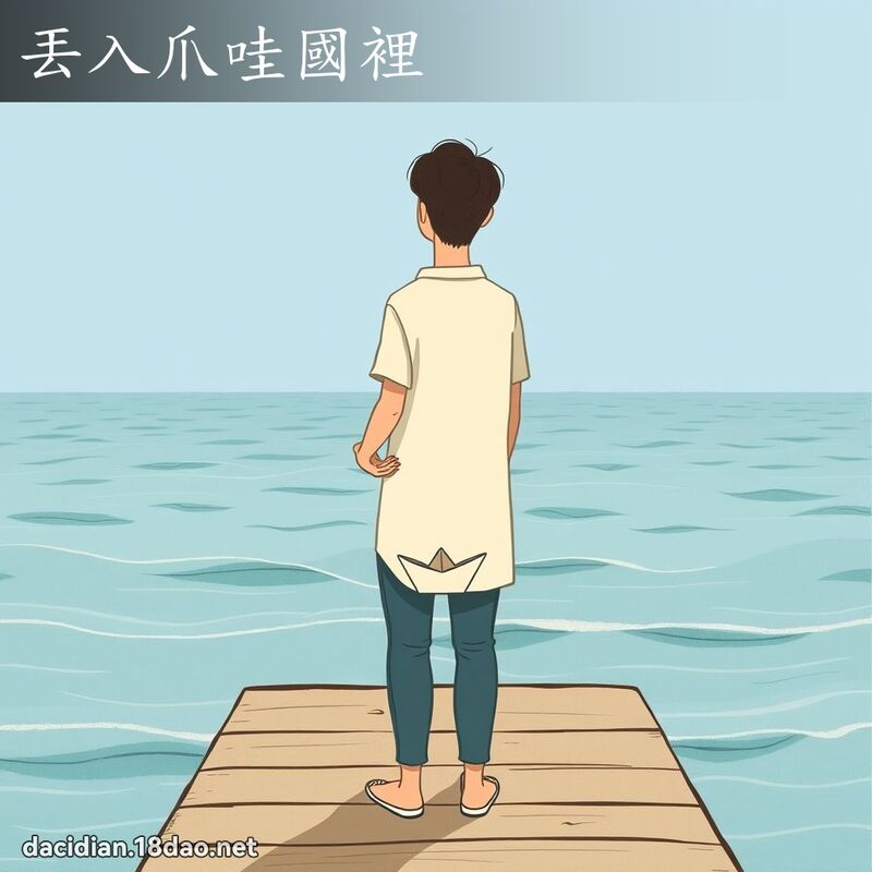 丟入爪哇國裡 - 國語大辭典配圖