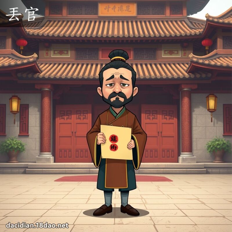 丟官 - 國語大辭典配圖