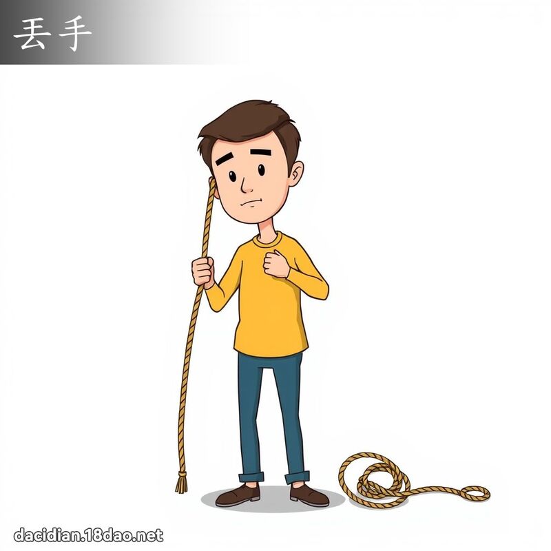 丟手 - 國語大辭典配圖