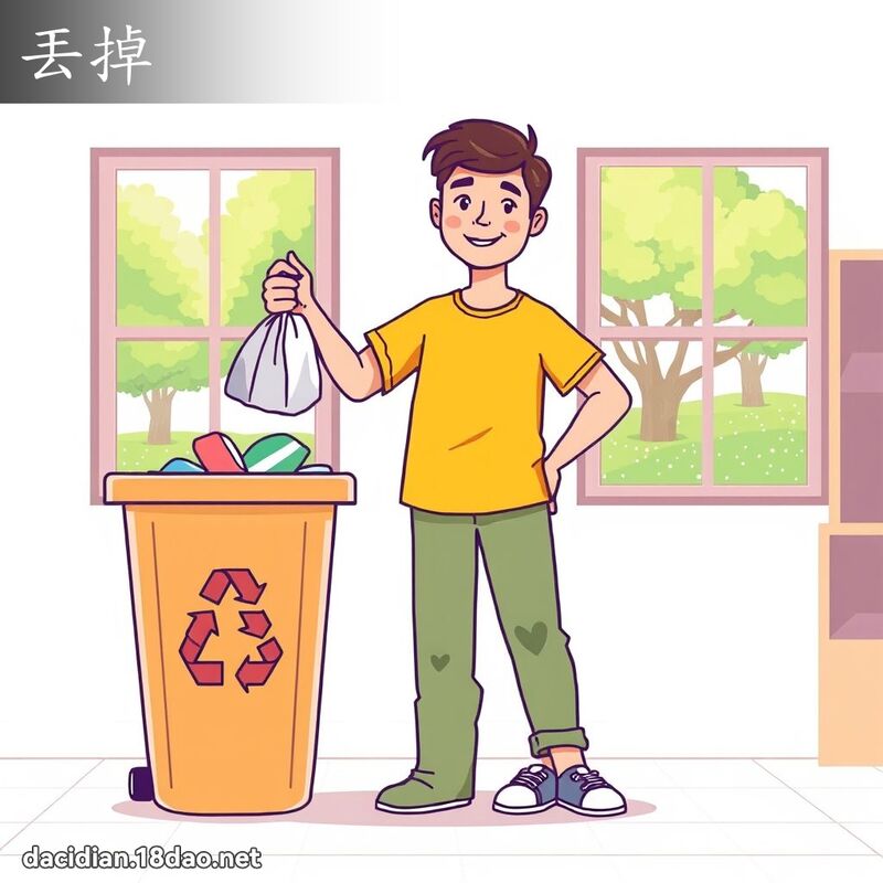 丟掉 - 國語大辭典配圖