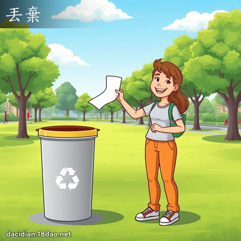 丟棄 - 國語大辭典配圖