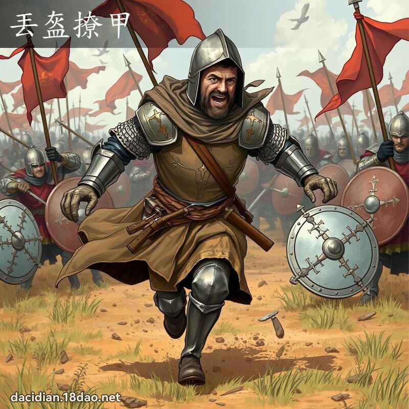 丟盔撩甲 - 國語大辭典配圖