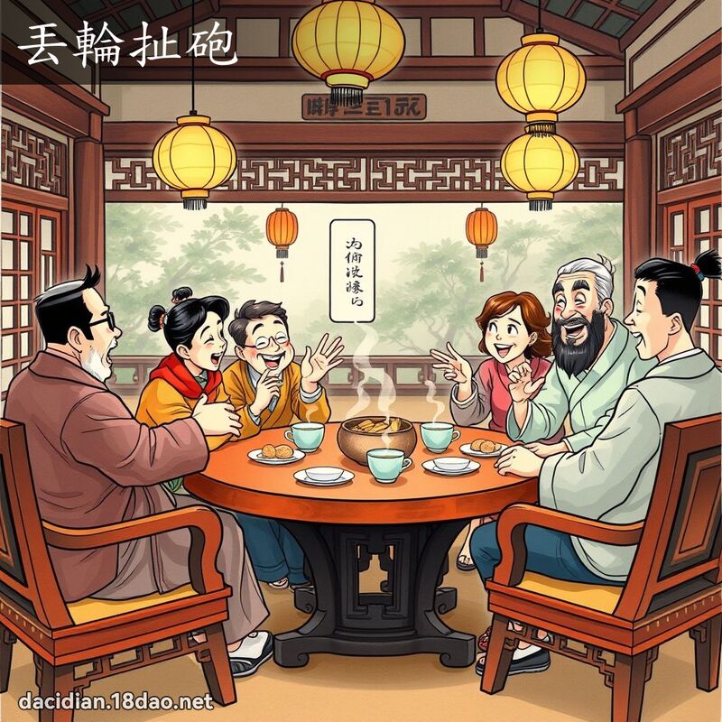 丟輪扯砲 - 國語大辭典配圖