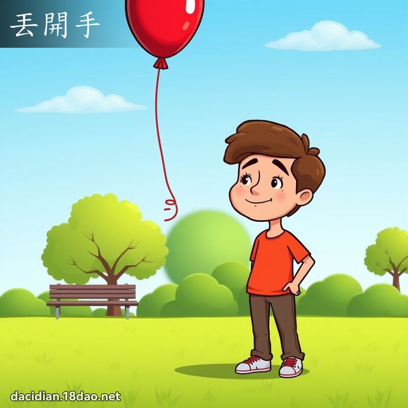 丟開手 - 國語大辭典配圖