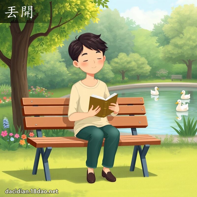 丟開 - 國語大辭典配圖
