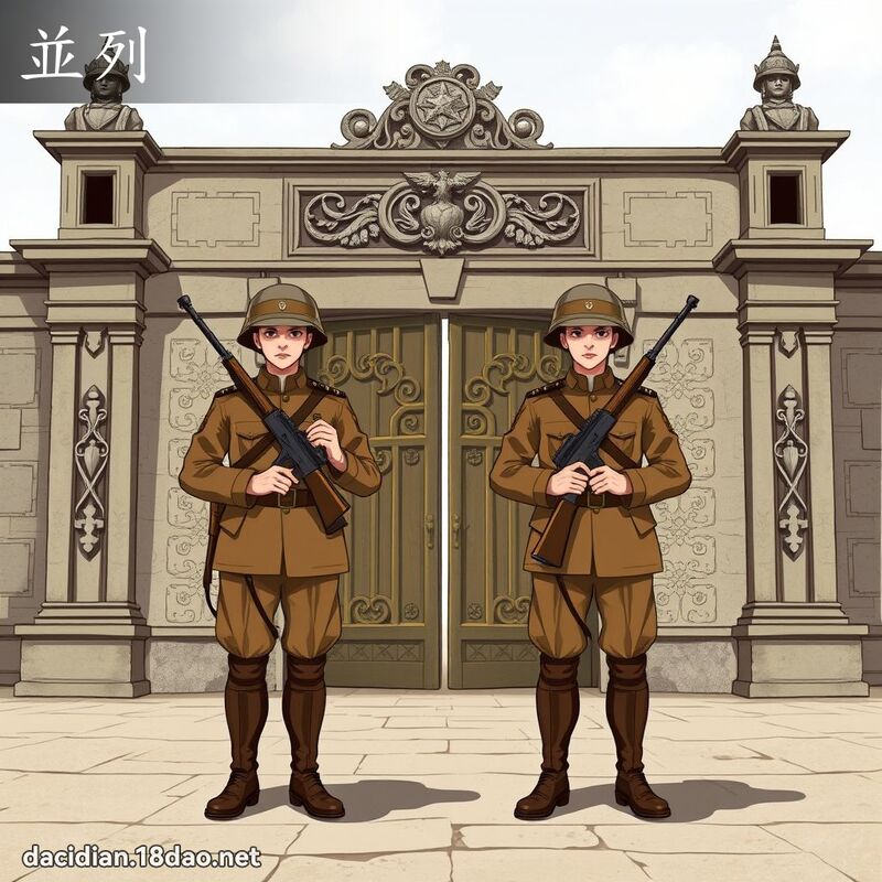 並列 - 国语大辞典配图