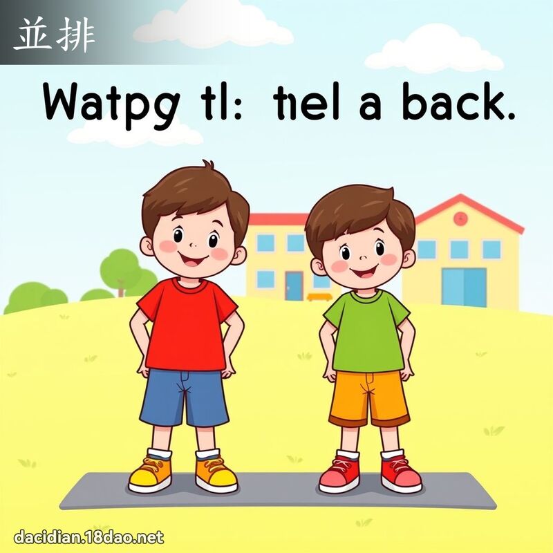 並排 - 国语大辞典配图