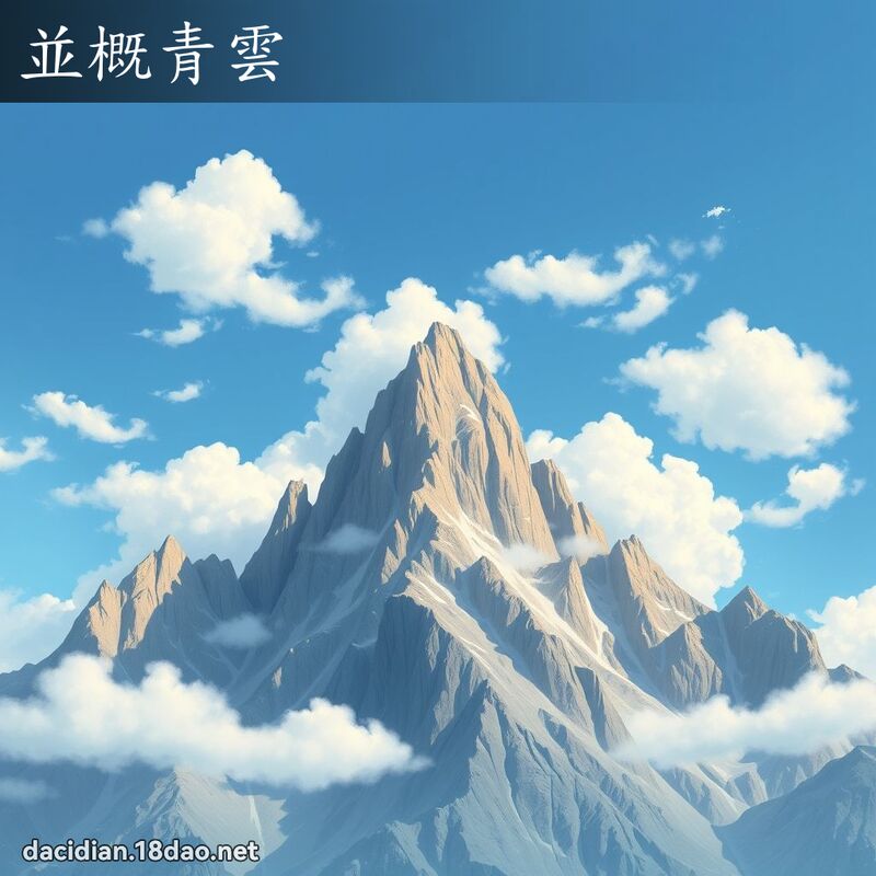 並概青雲 - 國語大辭典配圖