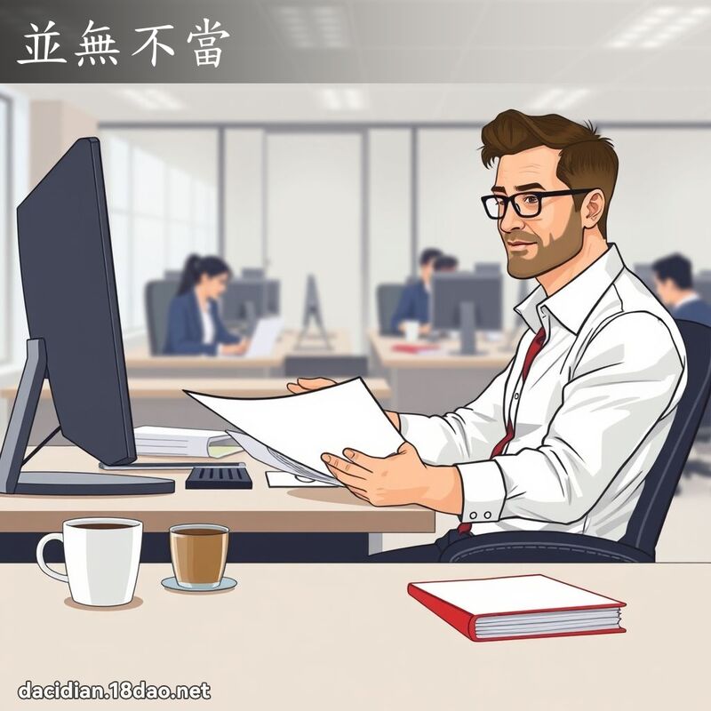 並无不当 - 国语大辞典配图