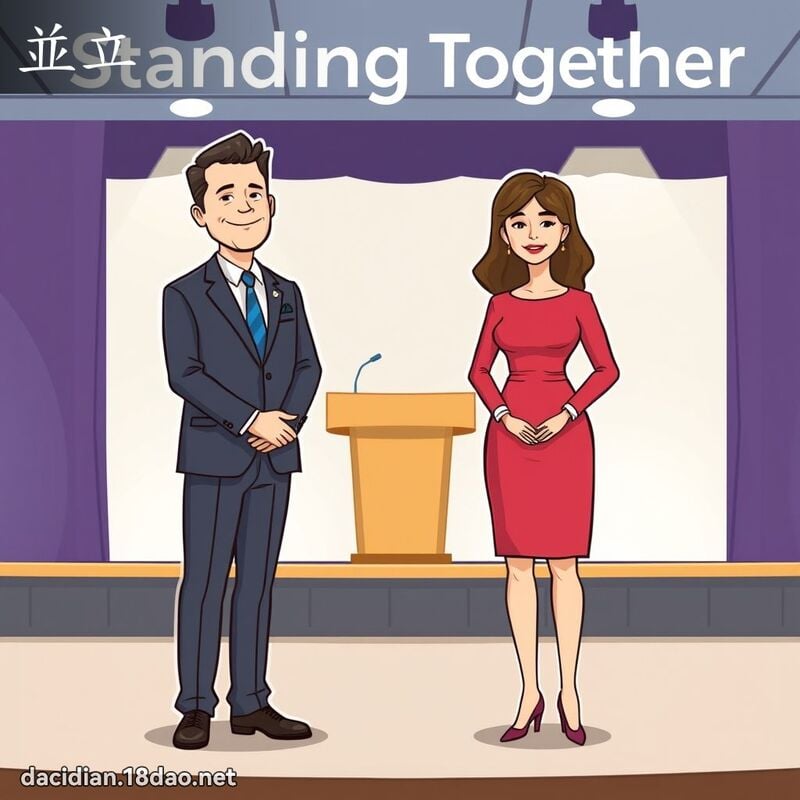 並立 - 国语大辞典配图