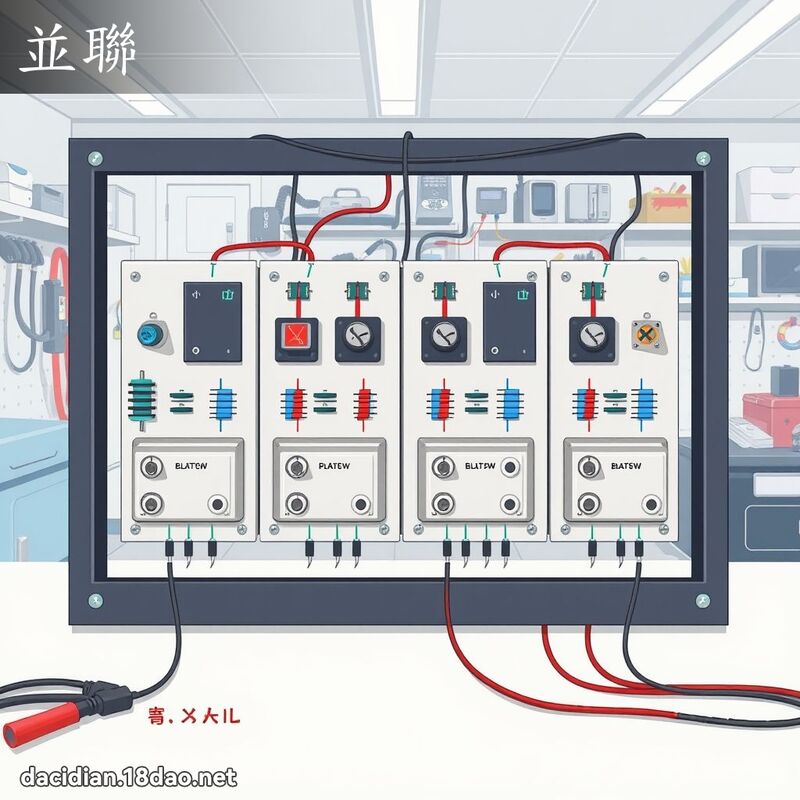 並联 - 国语大辞典配图