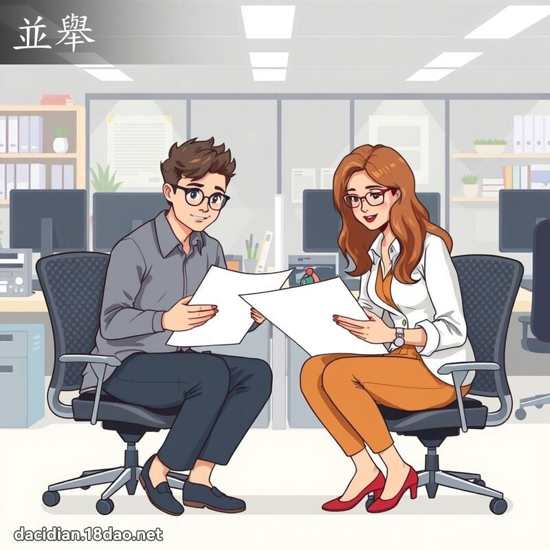 並舉 - 國語大辭典配圖