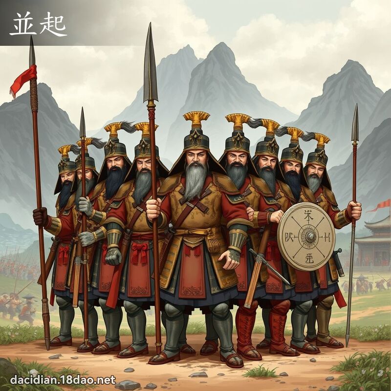 並起 - 國語大辭典配圖