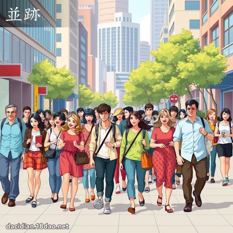 並跡 - 國語大辭典配圖