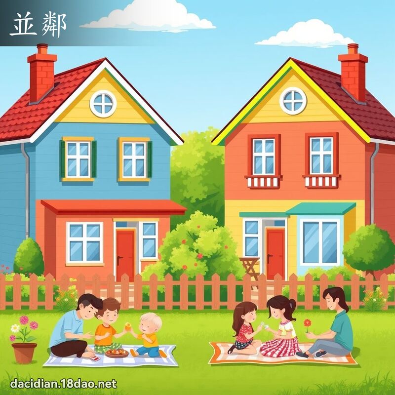 並鄰 - 國語大辭典配圖
