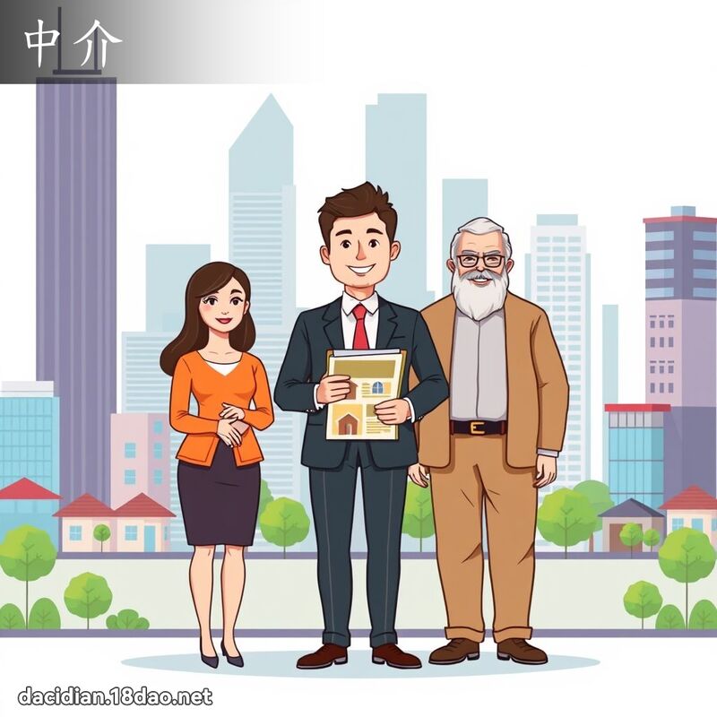中介 - 國語大辭典配圖