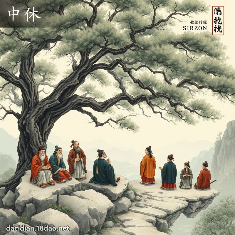 中休 - 国语大辞典配图