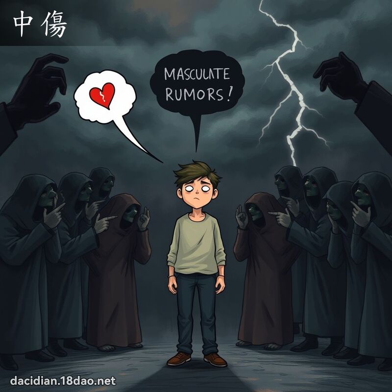 中傷 - 國語大辭典配圖
