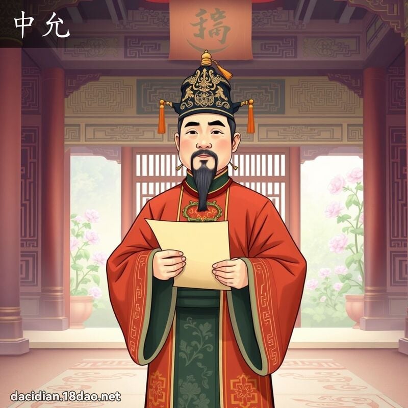 中允 - 国语大辞典配图