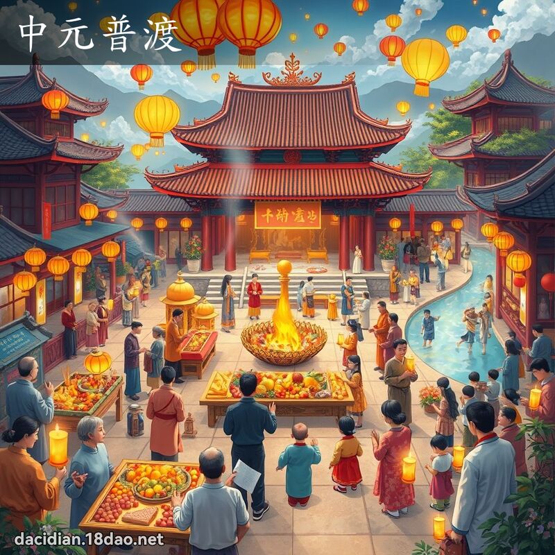 中元普渡 - 國語大辭典配圖