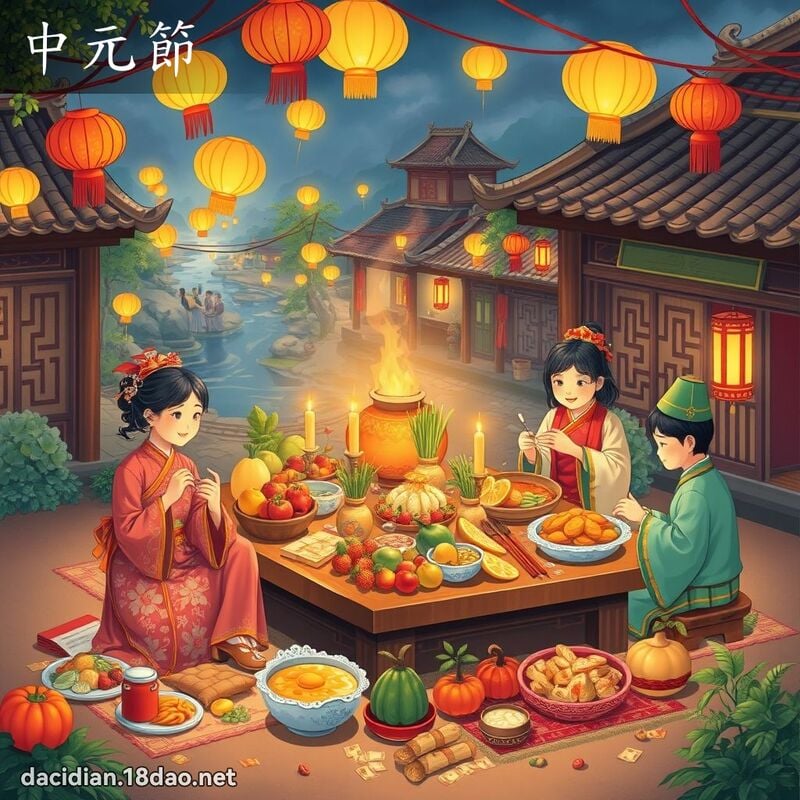 中元節 - 國語大辭典配圖