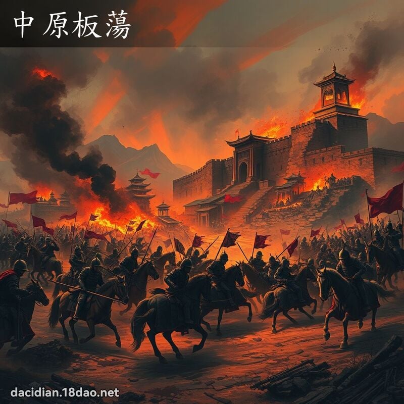 中原板蕩 - 國語大辭典配圖