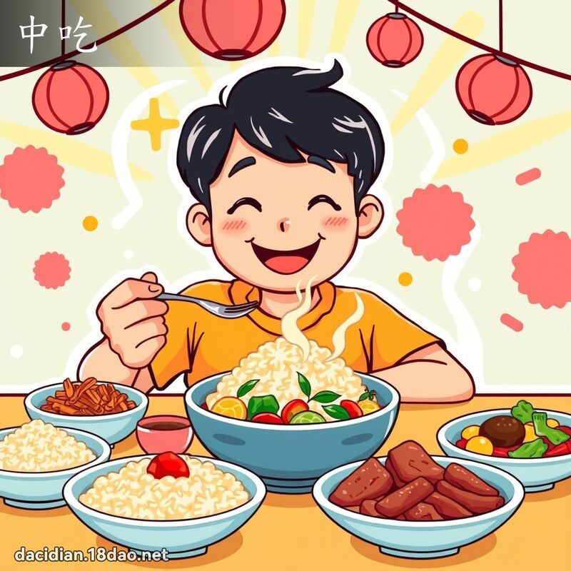 中吃 - 国语大辞典配图