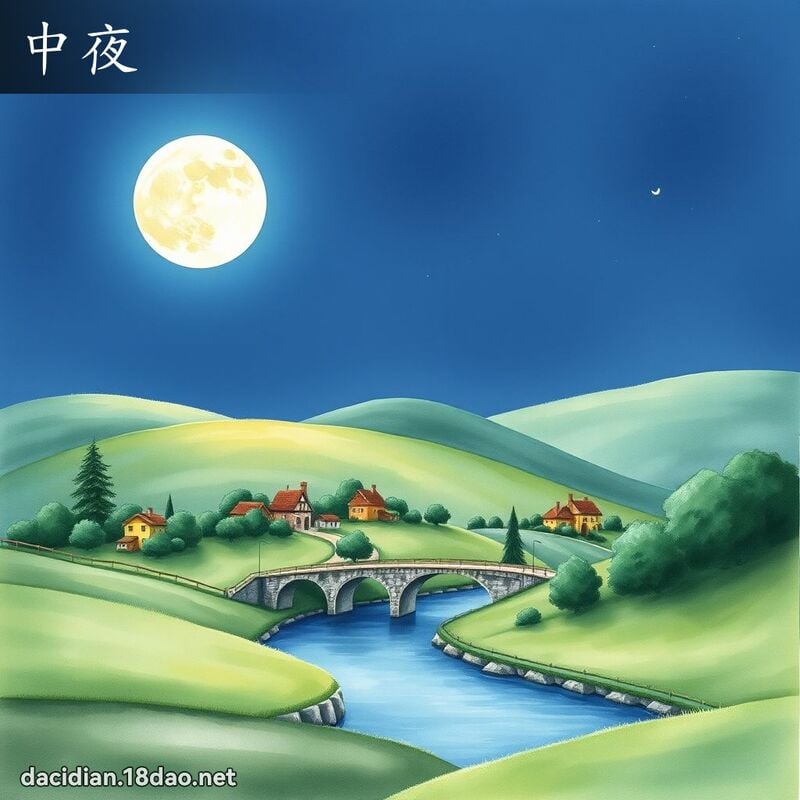 中夜 - 國語大辭典配圖