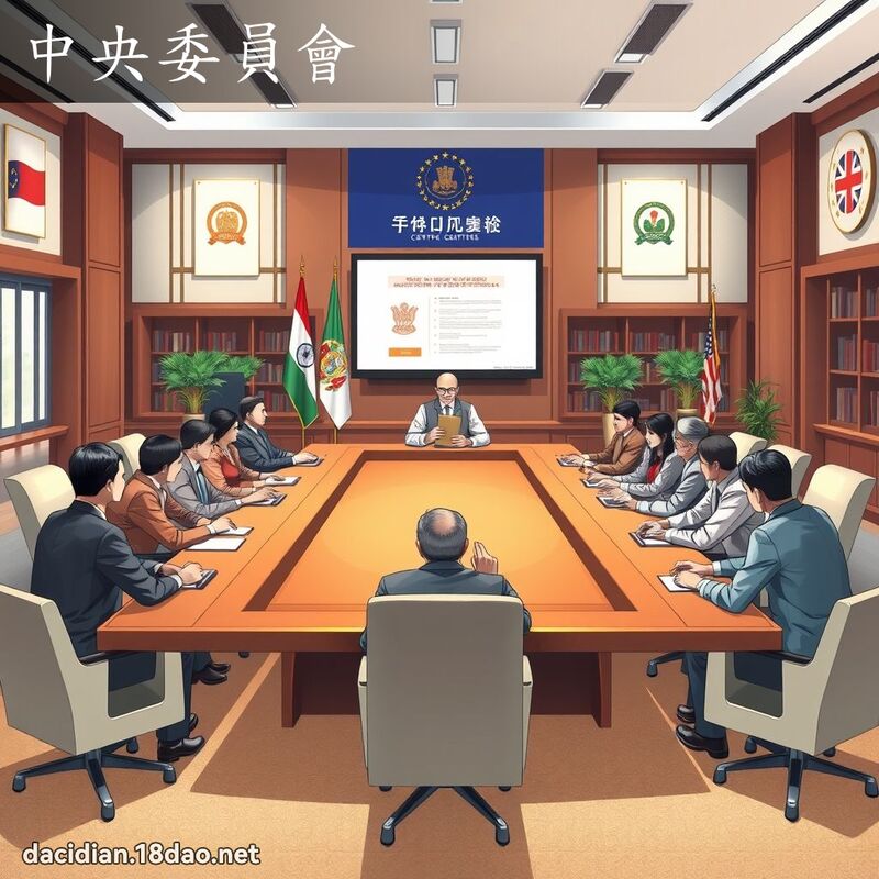 中央委員會 - 國語大辭典配圖