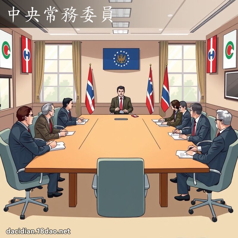 中央常務委員 - 國語大辭典配圖