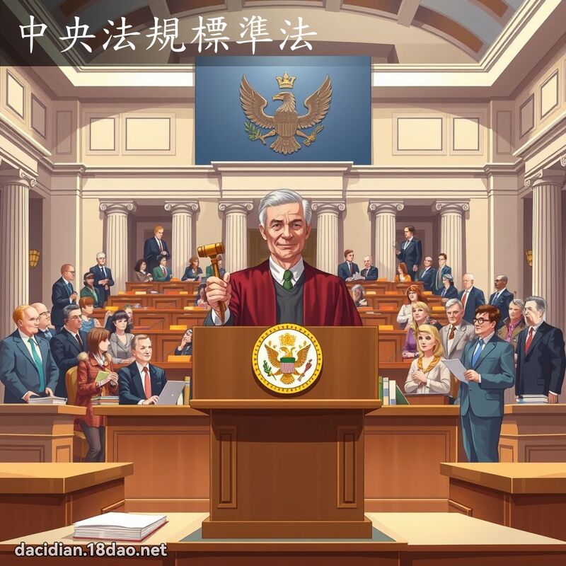 中央法规標准法 - 国语大辞典配图