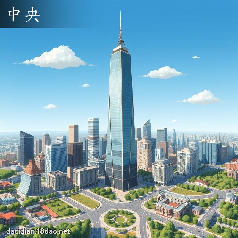 中央 - 国语大辞典配图