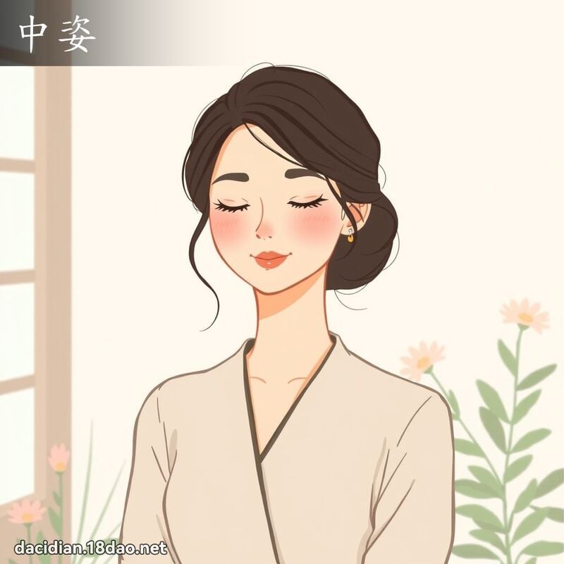 中姿 - 國語大辭典配圖