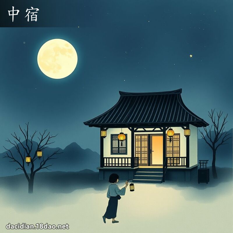中宿 - 国语大辞典配图