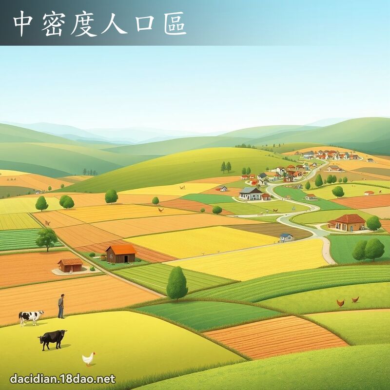 中密度人口区 - 国语大辞典配图