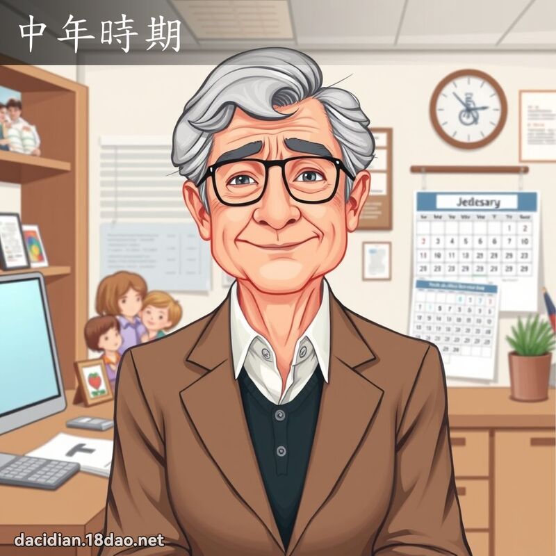 中年時期 - 國語大辭典配圖
