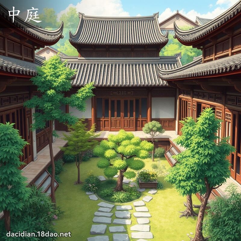 中庭 - 國語大辭典配圖