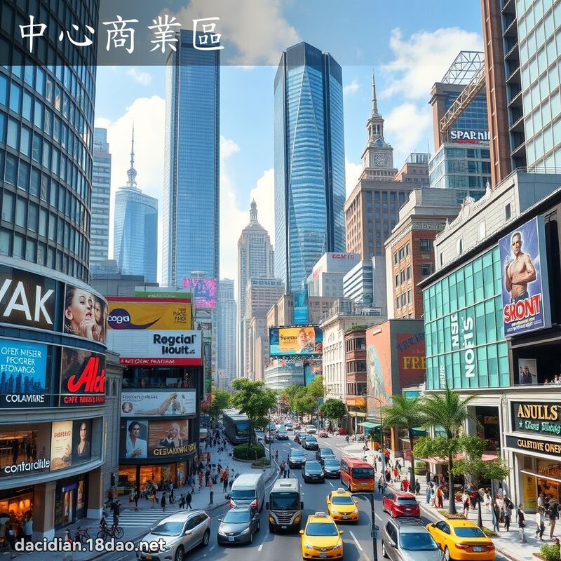 中心商业区 - 国语大辞典配图