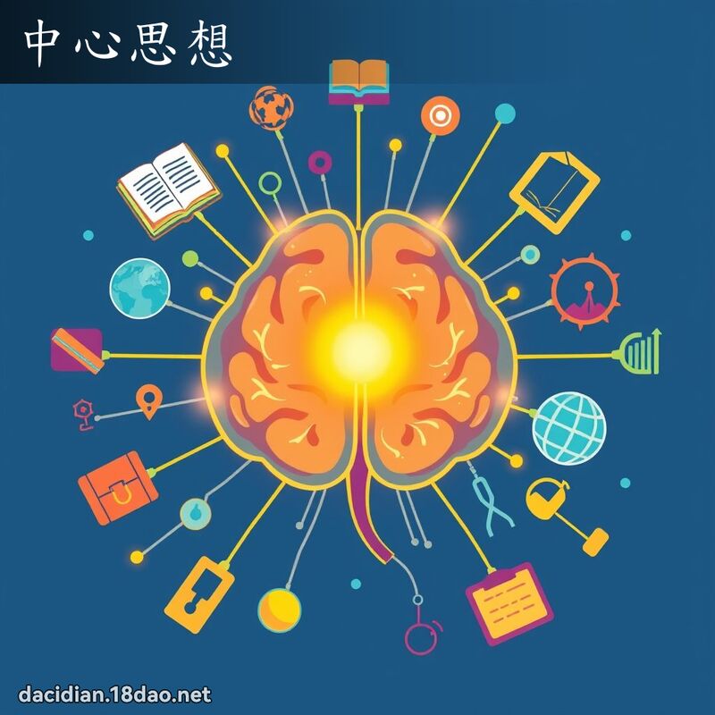 中心思想 - 國語大辭典配圖