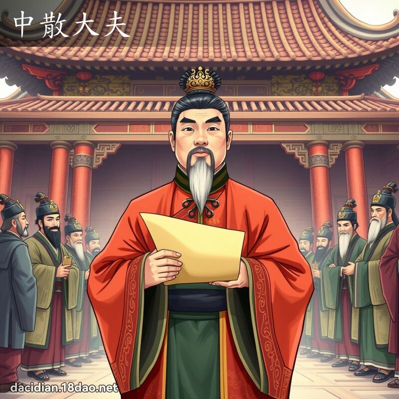 中散大夫 - 國語大辭典配圖
