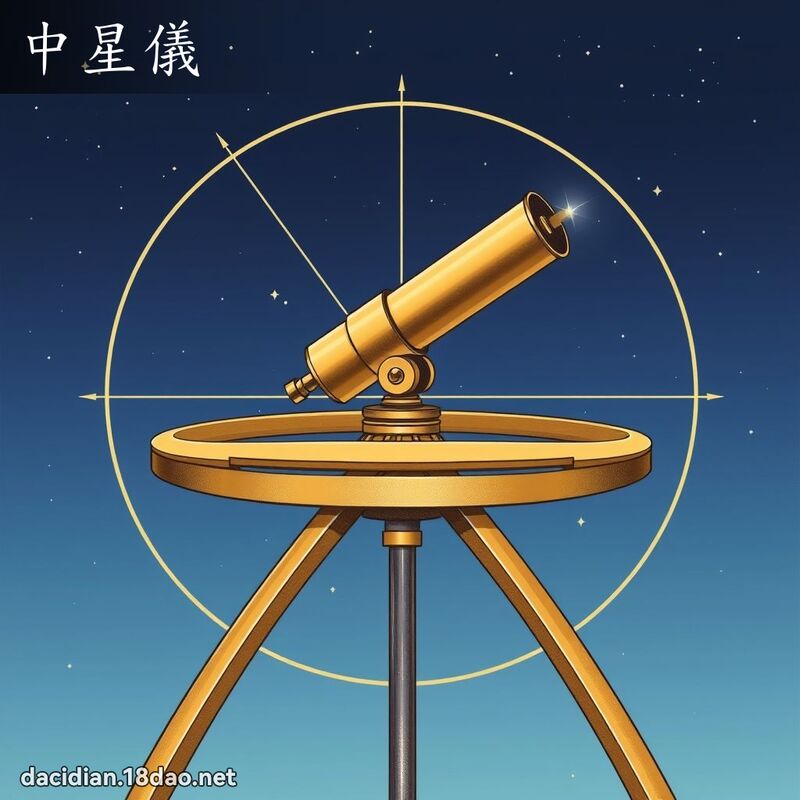 中星儀 - 國語大辭典配圖