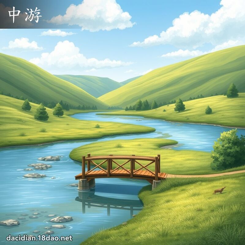 中游 - 國語大辭典配圖