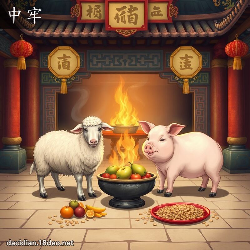 中牢 - 國語大辭典配圖