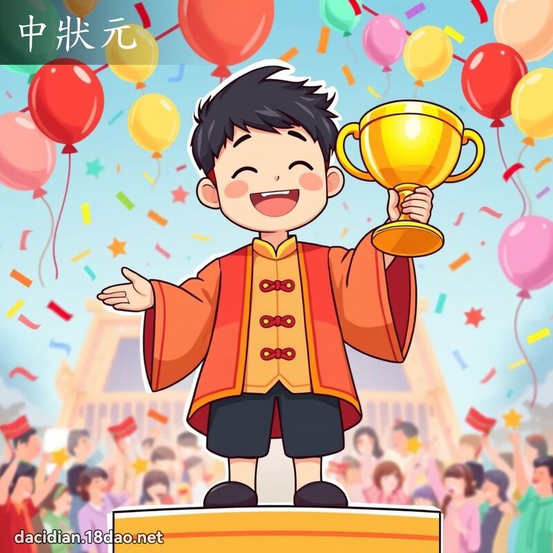 中狀元 - 國語大辭典配圖