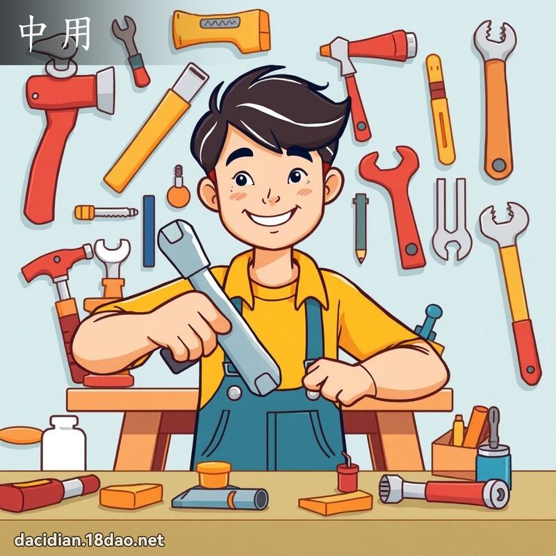 中用 - 國語大辭典配圖