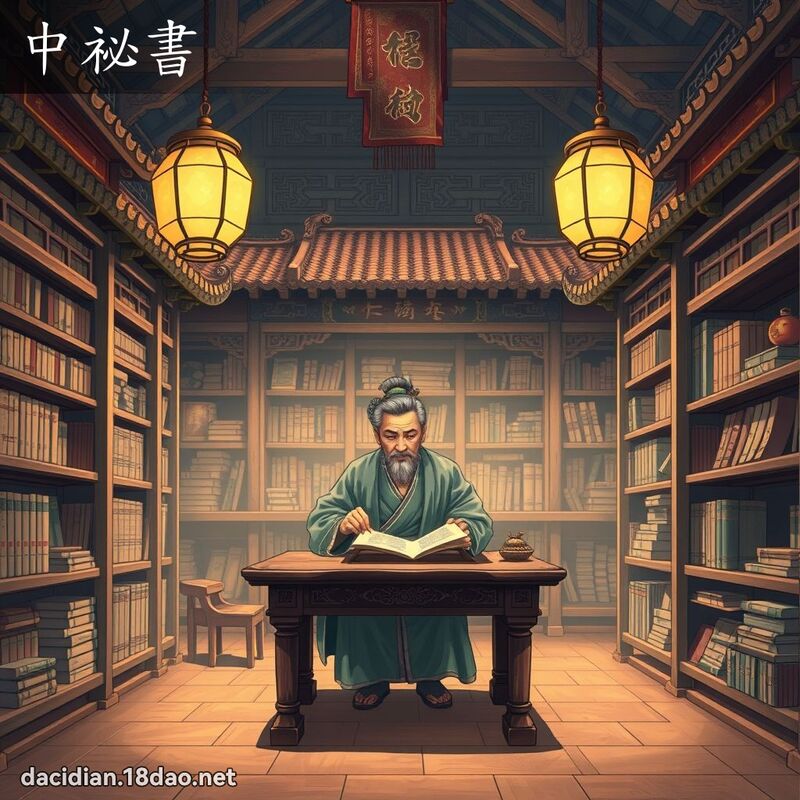中祕书 - 国语大辞典配图
