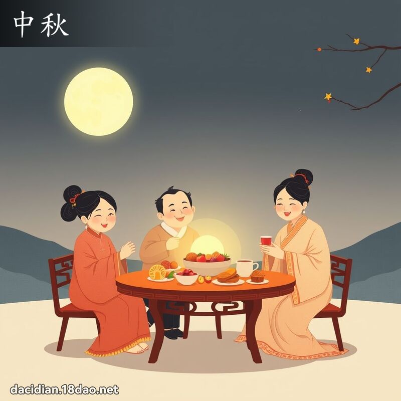 中秋 - 國語大辭典配圖