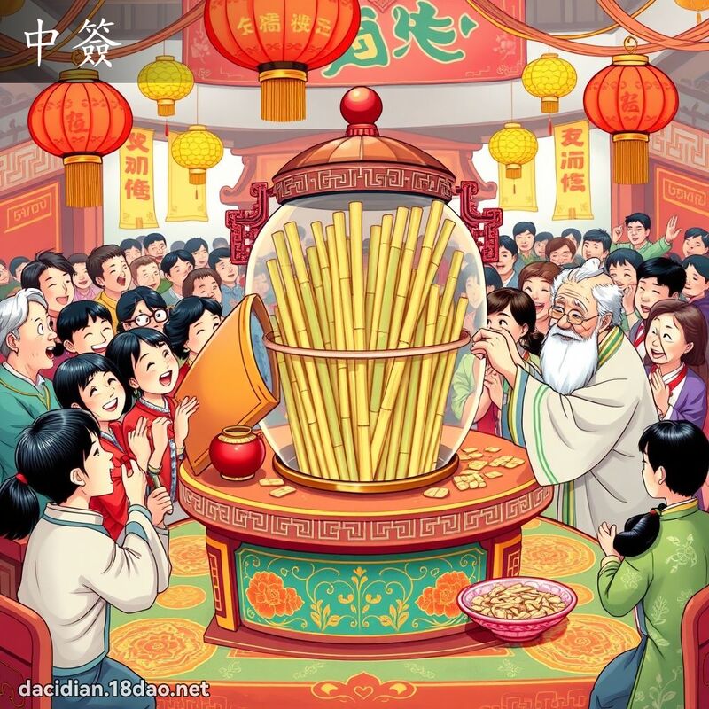 中簽 - 國語大辭典配圖