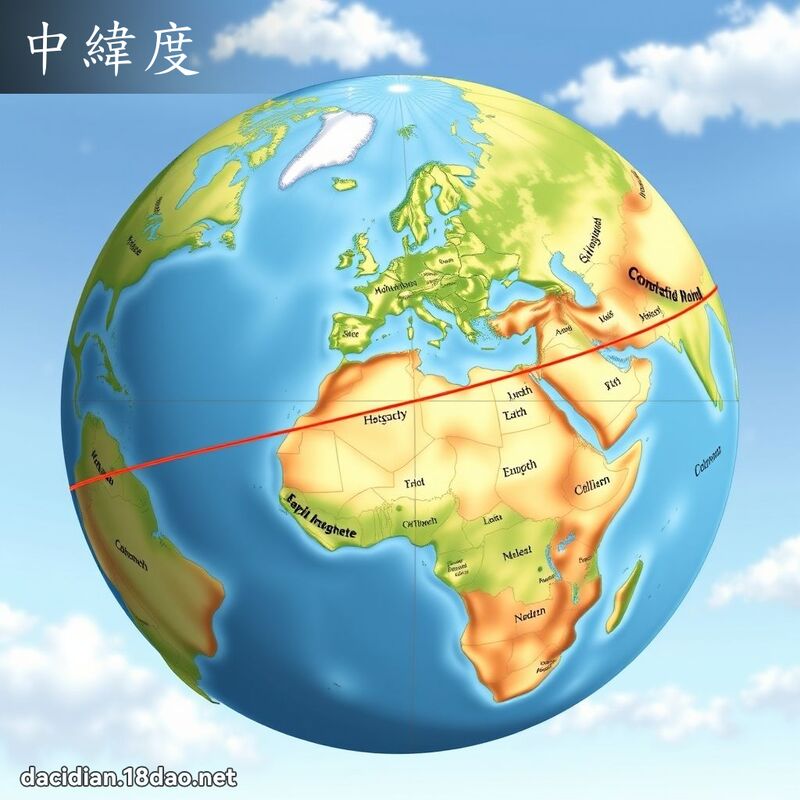 中緯度 - 國語大辭典配圖
